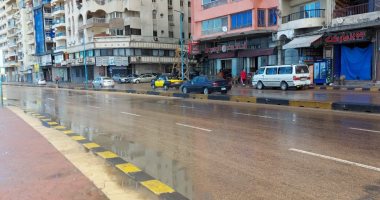 الأمطار تضرب الإسكندرية قبل نهائى كأس مصر ببرج العرب
