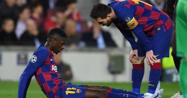 10 إصابات تضرب ديمبيلي منذ انتقاله إلى برشلونة فى 2017