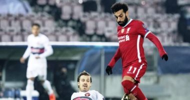 محمد صلاح يسجل في تعادل ليفربول ضد ميدتييلاند بدوري الأبطال