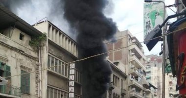 حريق يلتهم مخبز بمنطقة باكوس بالإسكندرية والحماية المدنية تسيطر عليه