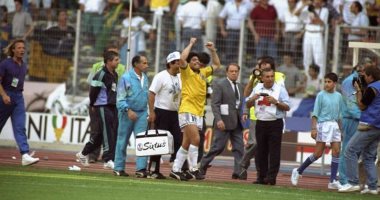 جول مورنينج.. دويتو مارادونا وكانيجيا يطيح بالبرازيل من كأس العالم 1990
