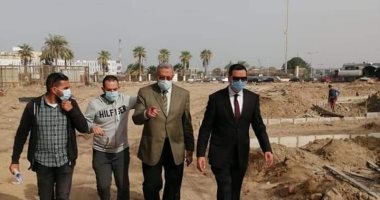 نائب محافظ بورسعيد يتفقد مشروع ساحة مصر لتنشيط الحركة السياحية