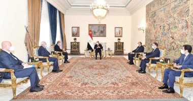 الرئيس السيسى يستقبل وزيري خارجيتي الأردن وفلسطين