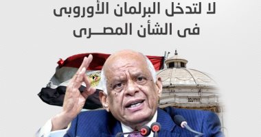 رسائل نارية لمجلس النواب رفضا لتدخل البرلمان الأوروبى بالشأن المصرى.. إنفوجراف