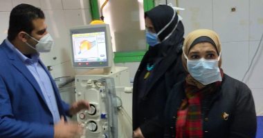 تركيب ماكينة غسيل كلوى داخل العناية المركزة بمستشفى كفر الشيخ