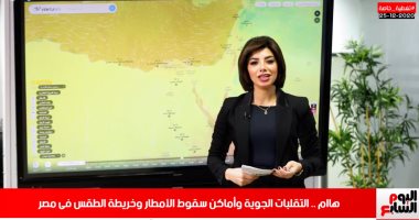 التقلبات الجوية وأماكن سقوط الأمطار وخريطة الطقس فى مصر..  فيديو 