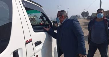 تحرير 7 محاضر مخالفة لعدم ارتداء الكمامة فى حملة على السيارات الأجرة بأبوقرقاص