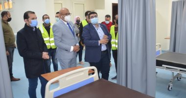 نائب محافظ بنى سويف يتابع تطوير مستشفى الصدر وسوق ترعة البوصة