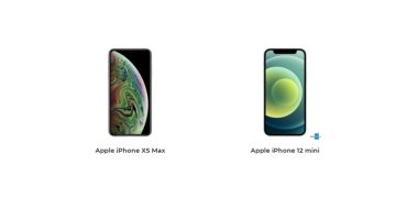 إيه الفرق.. أبرز الاختلافات بين هاتفى iPhone 12 mini و iPhone XS Max