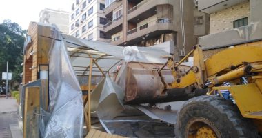 إزالة 370 حالة إشغالات وغلق 143 محل مخالف بمدينة بنى سويف