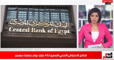 تفاصيل ارتفاع احتياطى مصر من النقد الأجنبى لأعلى قيمة فى نشرة تلفزيون اليوم السابع