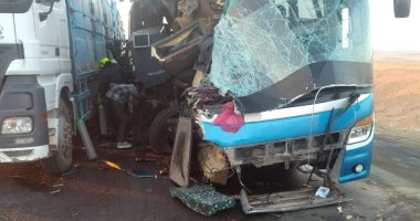 ننشر أسماء 41 مصابا في حادث انقلاب أتوبيس ركاب بالوادى الجديد