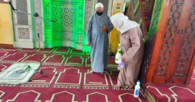 الأوقاف تواصل حملات تعقيم المساجد استعدادا لصلاة الجمعة