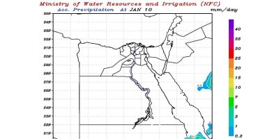 تنبؤ الرى يتوقع عدم سقوط أمطار على محافظات الجمهورية غدا