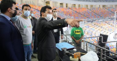 وزير الرياضة يشهد مباريات مونديال اليد باستاد القاهرة