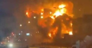 انفجار محطة وقود فى منطقة تاجوراء شرق طرابلس بليبيا