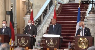 سامح شكرى: الرئيس السيسي اجتمع بوزراء خارجية الأردن وفرنسا وألمانيا