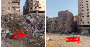 رفع 1800 طن مخلفات من شارع ترعة الزمر بالعمرانية.. صور
