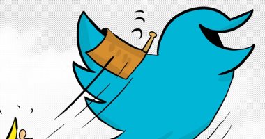 "ترامب" يتشبث بموقع "تويتر" رغم غلق حسابه في كاريكاتير الأنباء الكويتية