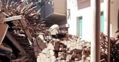 انهيار منزل جنوب سمالوط فى المنيا دون وقوع إصابات