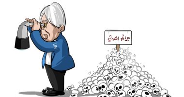 مبعوث الأمم المتحدة فى اليمن يغض نظره عن جرائم الحوثى فى كاريكاتير سعودى
