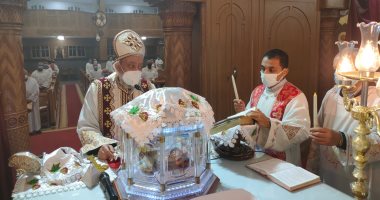 وكيل عام مطرانية كفر الشيخ ودمياط يترأس صلاة عيد الغطاس بكنيسة مار جرجس