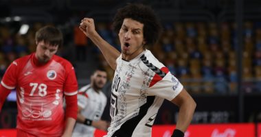 علي زين رجل مباراة مصر والدنمارك فى ربع نهائى بطولة العالم