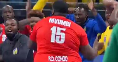 احتفالات مجنونة للاعبى الكونغو بعد الفوز على أنجولا بمونديال اليد.. فيديو