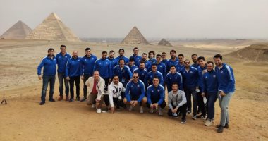 منتخب تشيلي فى زيارة لأهرامات الجيزة.. صور 
