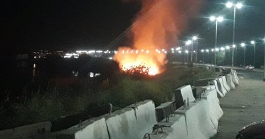 السيطرة على حريق شب فى زراعات بكورنيش مدينة أسوان