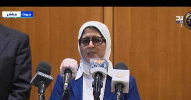 وزيرة الصحة: المستشفى الميدانى المصرى فى بيروت قدم خدمات لـ100 ألف لبنانى