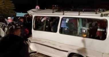 مصرع شخص وإصابة ثلاثة آخرين فى حادث سير بمدينة بنى سويف