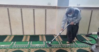 الأوقاف تواصل حملاتها لنظافة وتعقيم المساجد بجميع المديريات.. صور