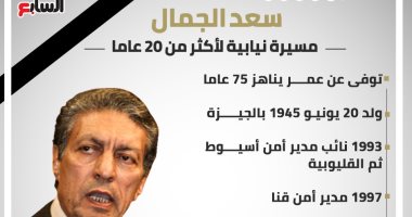 سعد الجمال.. مسيرة نيابية لأكثر من 20 عاما (إنفوجراف)