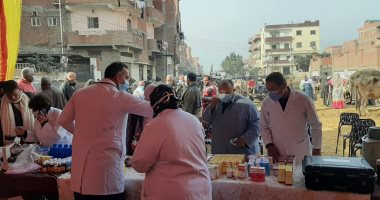 قافلة بيطرية في ثاني أيام حملة "صفط تراب بداية الطريق" لقرى مصرية مستدامة