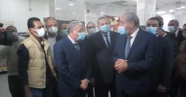 وزير التموين يتفقد الشركة المصرية ومطاحن المنيا