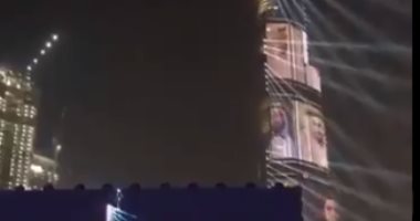 صور فريق عمل "مسبار الأمل" تزين برج خليفة.. فيديو وصور
