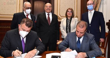 توقيع بروتوكول بين مجلس الشيوخ وجامعة عين شمس حول مكافحة عدوى كورونا
