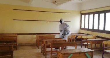 حملات لتعقيم المدارس بالوادى الجديد استعدادا لامتحانات نصف العام