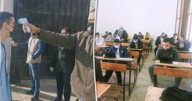 طلاب بأولى ثانوى: امتحان الجغرافيا سهل وانتهينا من الإجابة فى 30 دقيقة