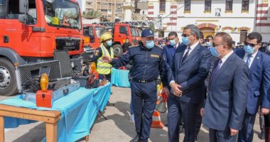 محافظ الإسكندرية يؤكد على شراء أكبر سيارة إطفاء بالوطن العربى بارتفاع 46 مترا