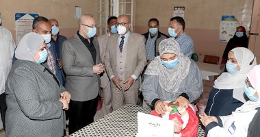 محافظ بنى سويف يطلق إشارة بدء الحملة القومية للتطعيم ضد شلل الأطفال