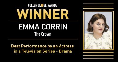 إيما كورين تفوز بجائزة جولدن جلوب أفضل أداء لممثلة في مسلسل درامي