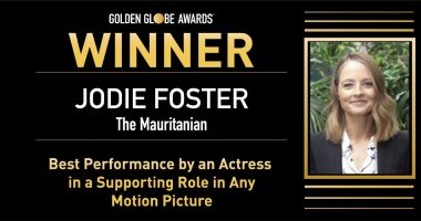 جودى فوستر تفوز بجائزة الجولدن جلوب أفضل ممثلة مساعدة فى فيلم سينمائى