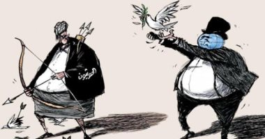 ميليشا الحوثى تُسقط جميع فرص السلام فى اليمن بكاريكاتير سعودى