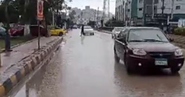 سقوط أمطار غزيرة على مدن وقرى كفر الشيخ .. فيديو لايف