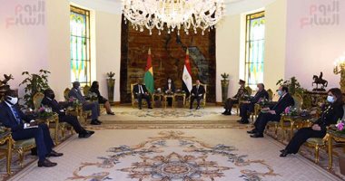 الرئيس السيسي: مباحثاتى مع رئيس غينيا بيساو عكست إرادتنا السياسية المشتركة