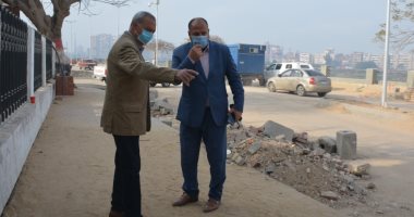 محافظ القليوبية يتابع أعمال رصف شارع مسجد ناصر ببنها ضمن تطوير كورنيش النيل