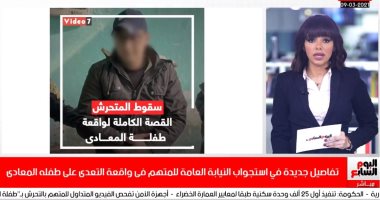 تفاصيل استجواب النيابة العامة للمتهم بواقعة التعدى على طفلة المعادى.. فيديو