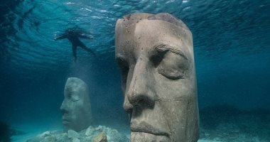 حدائق النحت المائي.. فنان بريطاني ينشىء مجموعة متاحف تحت الماء.. ألبوم صور